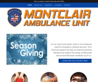 Mvau.org(Montclair Ambulance Unit) Screenshot