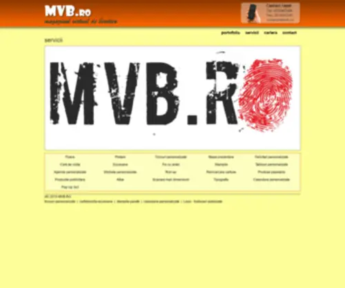 MVB.ro(Dit domein kan te koop zijn) Screenshot