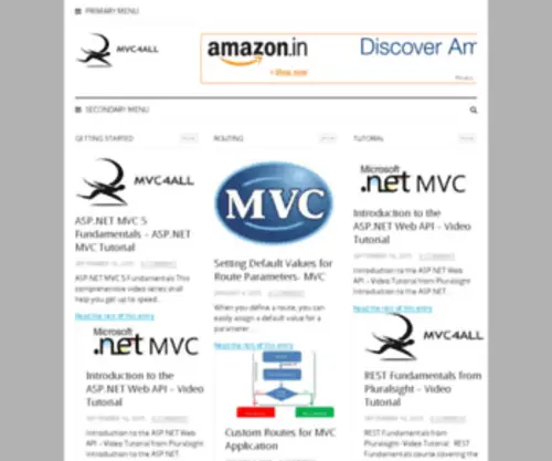 MVC4ALL.com(ASP.NET MVC Tutorial) Screenshot