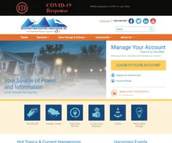 Mvea.coop(Mountain View Electric Assn) Screenshot