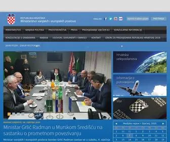 Mvep.hr(Ministarstvo vanjskih i europskih poslova) Screenshot
