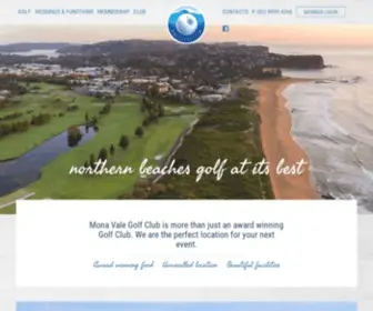 MVGC.com.au(Mona Vale Golf Club) Screenshot