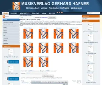 Mvhafner.at(Musikverlag Hafner Blasmusiknoten) Screenshot