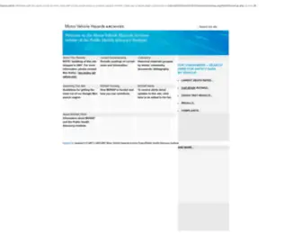 Mvhap.org(The Motor Vehicle Hazard Archive Project) Screenshot