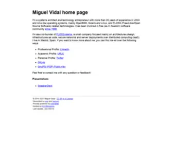 Mvidal.net(Miguel Vidal) Screenshot