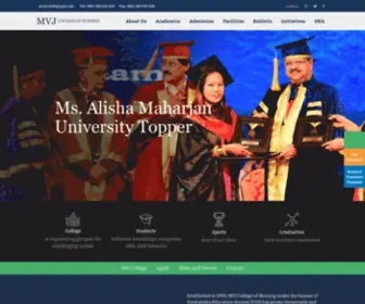 MVjcon.edu.in(MVJ College of Nursing) Screenshot