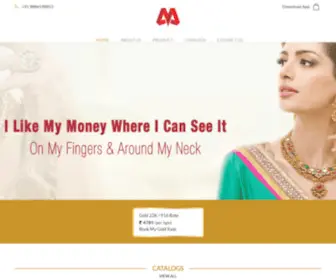 Mvjewellers.com(MV Jewellers) Screenshot