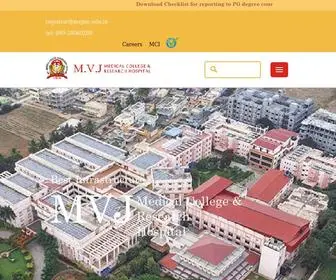 MVJMC.edu.in(M.V.J Medical College & Research Hospital) Screenshot