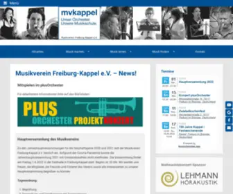 Mvkappel.de(Unser Orchester) Screenshot