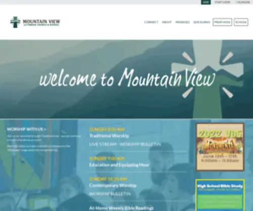 MVLCS.org(Mountain View Lutheran Church and School) Screenshot