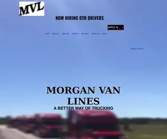 Mvlonline.com(Morgan Van Lines. A better way of trucking. Our goal) Screenshot