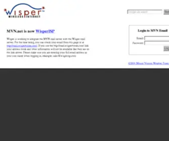 MVN.net(Wisper Webmail) Screenshot