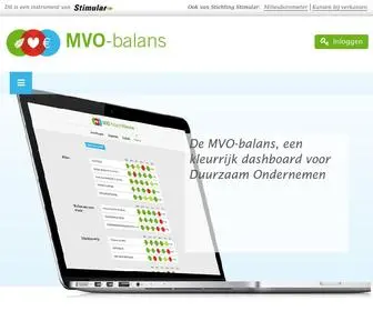 Mvobalans.nl(Milieubarometer) Screenshot