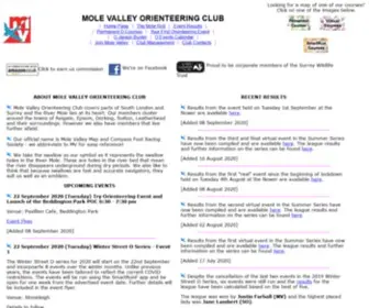 Mvoc.org(Mole Valley Orienteering Club) Screenshot