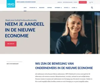 Mvonederland.nl(Wij zijn de beweging van ondernemers in de nieuwe economie) Screenshot