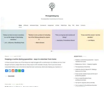 Mvorganizing.org(Knowledge Bank) Screenshot