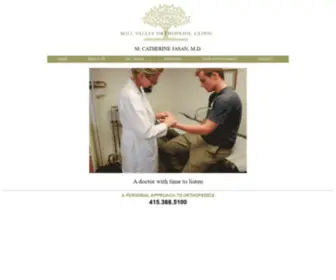 Mvorthoclinic.com(Mill Valley Orthopedic Clinic) Screenshot