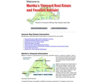 Mvrealestate.com(Martha's Vineyard Real Estate and Vacation Rentals) Screenshot