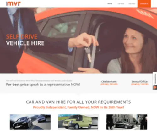 MVRLTD.co.uk(Midlands Vehicle Rental Ltd) Screenshot