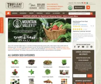 Mvseeds.com(Mountain Valley Seed Co) Screenshot