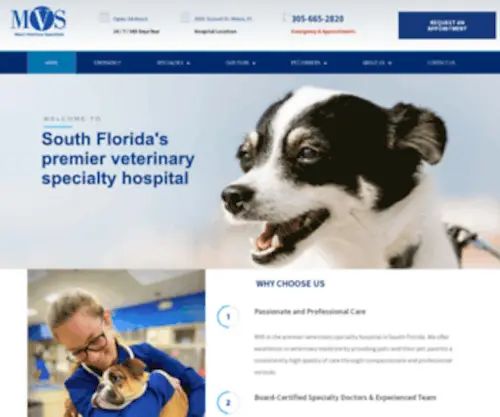 MVshospital.com(Miami Veterinary Specialists) Screenshot