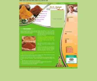 MVspices.com(Indian spices) Screenshot