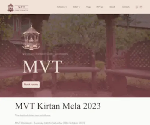 MVT.co(Mayapur Vrindavan Trust) Screenshot