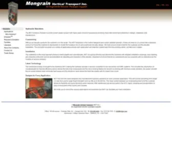 Mvtinc.com(Mongrain Vertical Transport (MVT inc.)) Screenshot