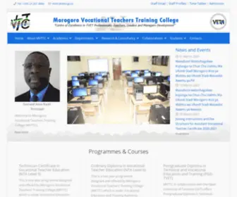 MVTTC.ac.tz(Morogoro Vocational Teachers Training College) Screenshot