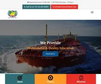 MVVsmaritime.com(Marine Training Academy in Navi Mumbai) Screenshot