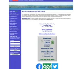 Mvwa.us(The Mohawk Valley Water Authority was created to deliver superior potable water) Screenshot