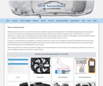 Mvwautotechniek.nl(Alles over autotechniek) Screenshot