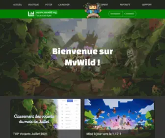 Mvwild.org(Minecraft Versus Wild) Screenshot