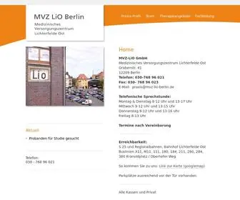 MVZ-Lio-Berlin.de(MVZ LiO) Screenshot