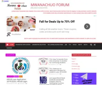 Mwanachuo.com(MWANACHUO FORUM) Screenshot