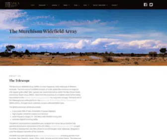 Mwatelescope.org(The Murchison Widefield Array (MWA)) Screenshot