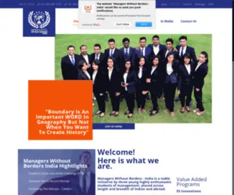 MWB-India.com(Managers Without Borders) Screenshot