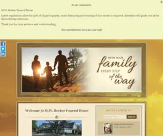 Mwbeckerfuneralhome.com(M.W) Screenshot