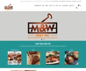 Mwbeef.com(M and W Beef Packers) Screenshot