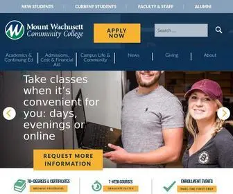 MWCC.edu(Mount Wachusett Community College Gardner) Screenshot