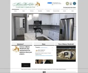 MWccabinetry.com(Master WoodCraft Cabinetry Manufacturer of kitchen cabinets and multifamily kitchen cabinets) Screenshot