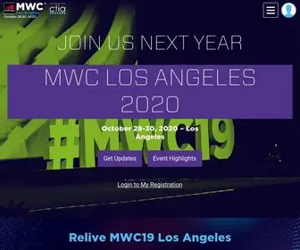MWclosangeles.com(MWC Los Angeles 2020) Screenshot