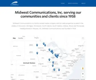 MWcradio.com(Midwest Communications) Screenshot