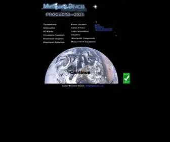 Mwdevices.com(MICROWAVE DEVICES) Screenshot