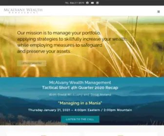 Mwealthm.com(Mcalvany Wealth Management) Screenshot