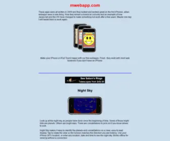 Mwebapp.com(More web apps for your iPhone) Screenshot