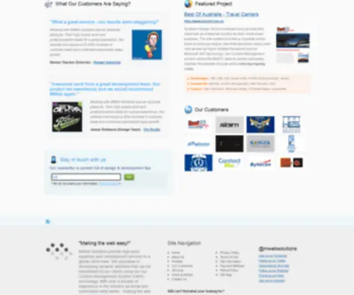 Mwebsolutions.com.au(Making the web easy through simple) Screenshot