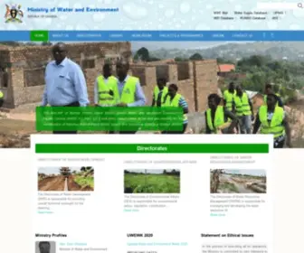 Mwe.go.ug(Ministry of Water and Environment) Screenshot