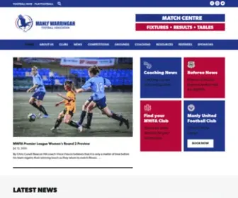 Mwfa.com.au(Manly Warringah Football Association) Screenshot