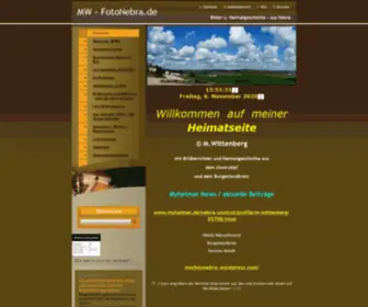 Mwfotonebra.de(Bildberichte und Heimatgeschichte) Screenshot